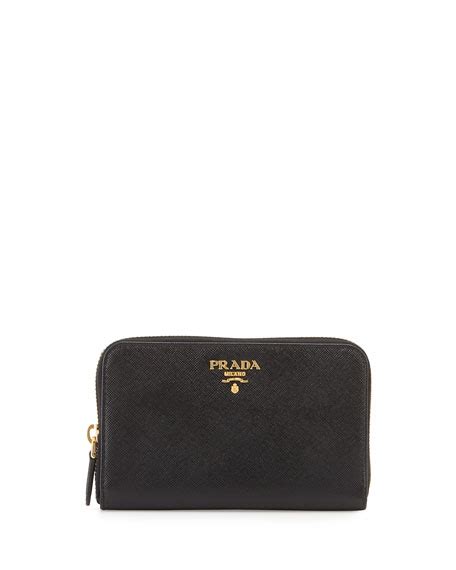 prada french wallet nero|Black Saffiano Leather Wallet .